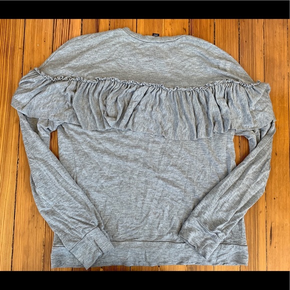 lord and taylor ruffle long sleeve tee - Picture 2 of 4